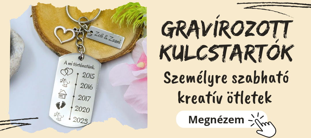 Gravírozott kulcstartók 