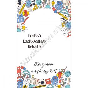   Ajándékkártya tanároknak könyvjelzőhöz, kulcstartóhoz