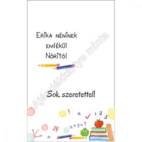   Ajándékkártya tanároknak könyvjelzőhöz, kulcstartóhoz
