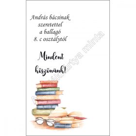   Ajándékkártya magyartanároknak könyvjelzőhöz, kulcstartóhoz