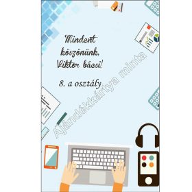   Ajándékkártya tanároknak könyvjelzőhöz, kulcstartóhoz