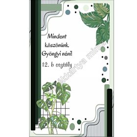   Ajándékkártya tanároknak könyvjelzőhöz, kulcstartóhoz