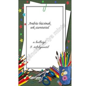   Ajándékkártya tanároknak könyvjelzőhöz, kulcstartóhoz