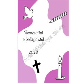   Ajándékkártya tanároknak könyvjelzőhöz, kulcstartóhoz (hittan)