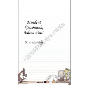   Ajándékkártya tanároknak könyvjelzőhöz, kulcstartóhoz