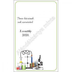   Ajándékkártya kémiatanároknak könyvjelzőhöz, kulcstartóhoz