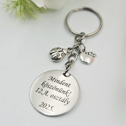 Ballagási kulcstartó biológiatanároknak, ajándék biológia tanárnak 