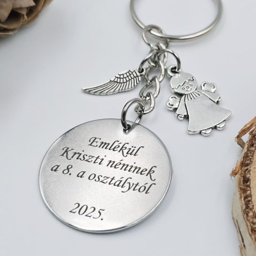 Ballagási kulcstartó hittan tanároknak, ajándék hitoktatóknak 