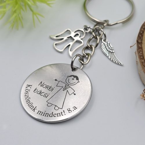 Ballagási kulcstartó hittan tanároknak, ajándék hitoktatóknak 