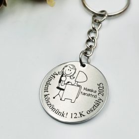 Ballagási kulcstartó informatikatanároknak, ajándék informatika tanárnak 