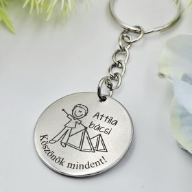 Ballagási kulcstartó történelemtanároknak, ajándék történelem tanárnak 