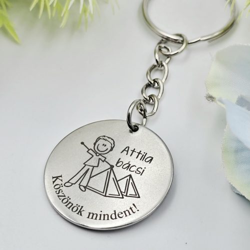 Ballagási kulcstartó történelemtanároknak, ajándék történelem tanárnak 