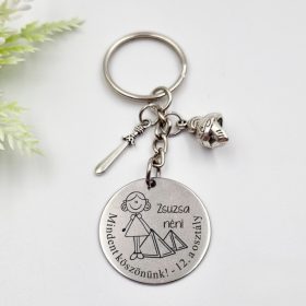 tortenelemtanar_ajandek_kulcstarto