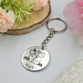 Cicás kulcstartó saját cicád nevével - 04.