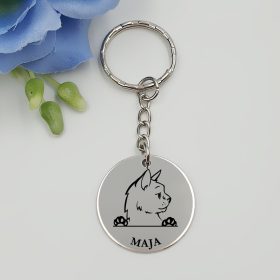 Cicás kulcstartó saját cicád nevével - 08.