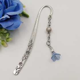 "Isabell" - virágos, gyöngyös könyvjelző