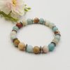 "Rachel" - ásvány karkötő színes amazonit gyöngyökkel