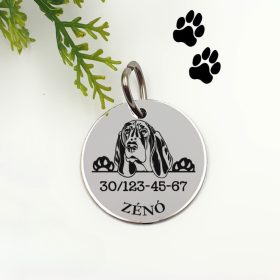 Kutyabiléta saját kutyusod nevével - basset hound