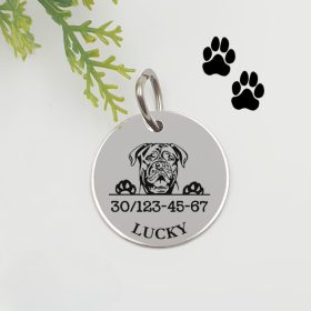 Kutyabiléta saját kutyusod nevével - bordeauxi dog