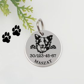Kutyabiléta saját kutyusod nevével - border collie
