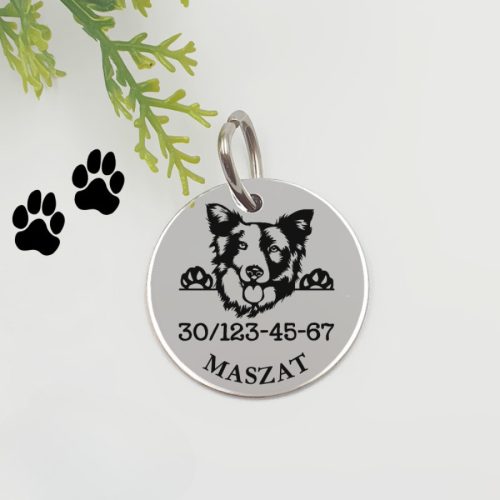 Kutyabiléta saját kutyusod nevével - border collie