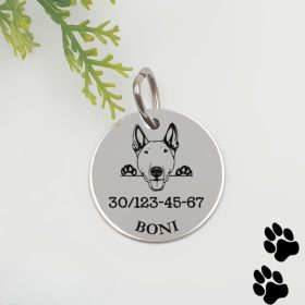 Kutyabiléta saját kutyusod nevével - bull terrier