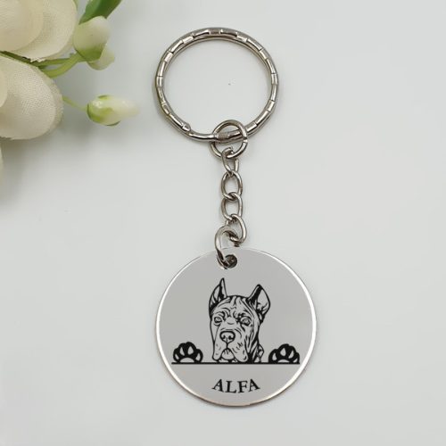 Kutyás kulcstartó saját kutyusod nevével - cane corso 1.