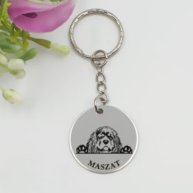   Kutyás kulcstartó saját kutyusod nevével - cocker spaniel 1.