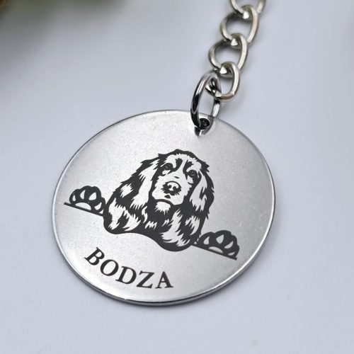Kutyás kulcstartó saját kutyusod nevével - cocker spaniel 2.