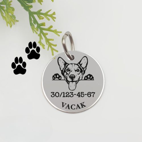 Kutyabiléta saját kutyusod nevével - corgi