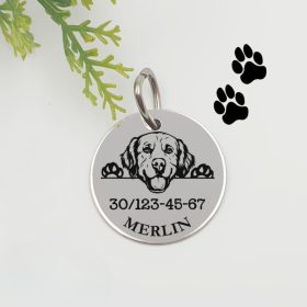 Kutyabiléta saját kutyusod nevével - golden retriever