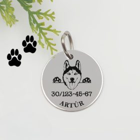 Kutyabiléta saját kutyusod nevével - husky