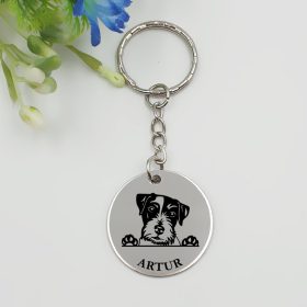   Kutyás kulcstartó saját kutyusod nevével - parson jack russel terrier