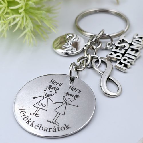 Ajándék barátnőnek, egyedi kulcstartó 
