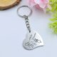 Szív kulcstartó szerelmeseknek, egyedi nevekkel, ajándék Valentin-napra 