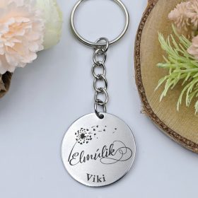   Kulcstartó "Elmúlik" felirattal, egyedi nevekkel	