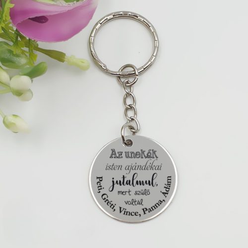 Ajándék nagyszülőknek az unokáktól, kulcstartó
