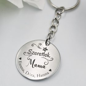   Ajándék nagymamának, "Szeretlek Mama!" kulcstartó