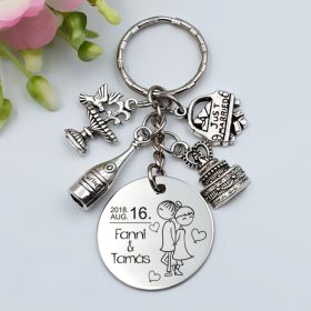 Kulcstartó esküvőre 2. 