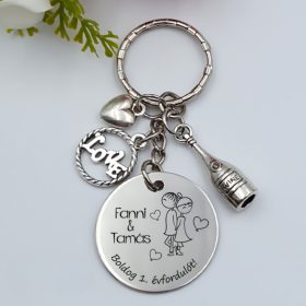 Kulcstartó szerelmi évfordulóra 2.