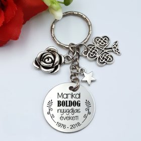 Kulcstartó nyugdíjba vonuló hölgyeknek 