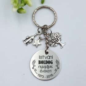 Kulcstartó nyugdíjba vonuló férfiaknak 