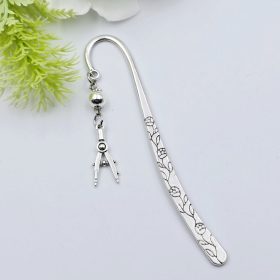   Könyvjelző charm dísszel - körző (matektanároknak, matematikatanároknak)