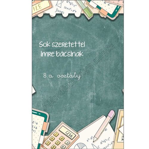 Ajándék könyvjelző matematikatanároknak, ajándék matek tanároknak