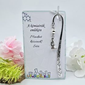 Ballagási könyvjelző kémiatanároknak, ajándék kémia tanárnak 