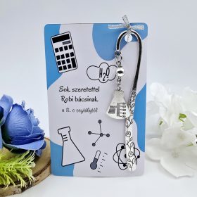 Ballagási könyvjelző kémiatanároknak, ajándék kémia tanárnak 