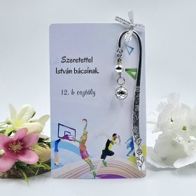 Ballagási könyvjelző testneveléstanároknak, ajándék testnevelés tanárnak 