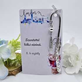 Ballagási könyvjelző angoltanároknak, ajándék angol tanárnak 