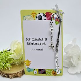 Ballagási könyvjelző testneveléstanároknak, ajándék testnevelés tanárnak 