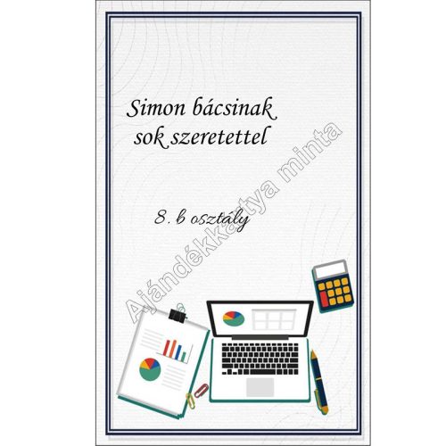 Ballagási könyvjelző informatikatanároknak, ajándék informatika tanárnak 